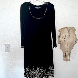 Stetson Ladies Black L/S Dress